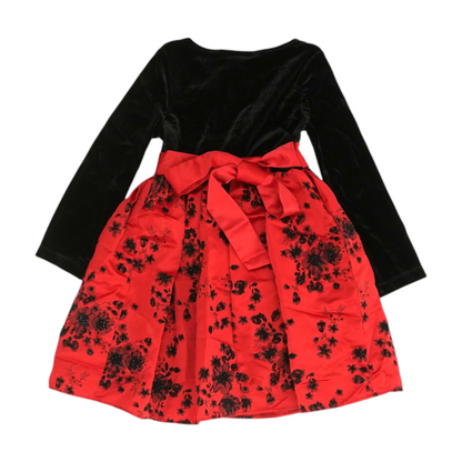 Red Floral Formal Dress