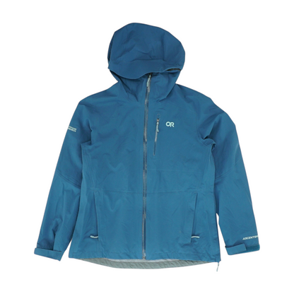 Blue Solid Rain Jacket