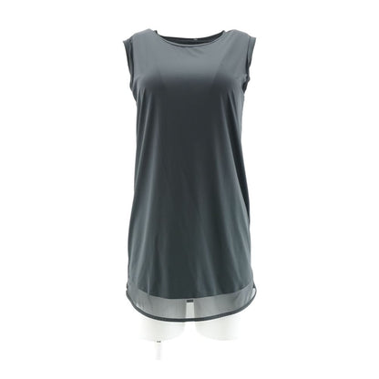 Black Solid Midi Dress