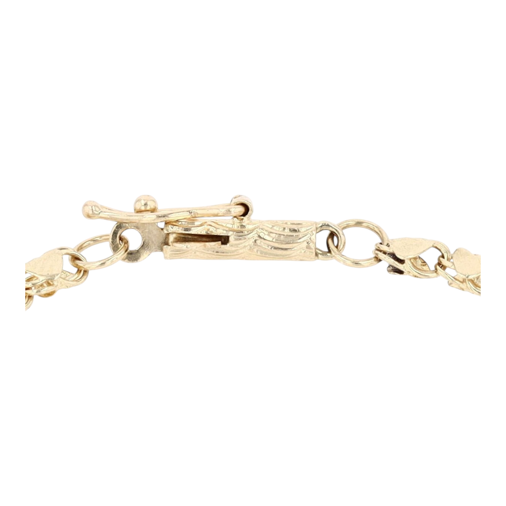 14K Yellow Gold Chain Bracelet