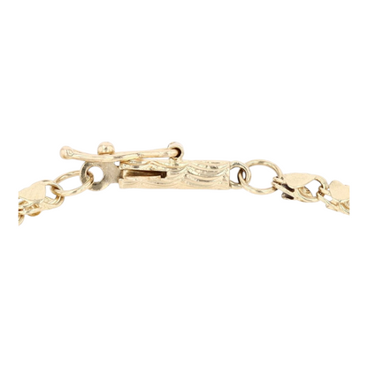 14K Yellow Gold Chain Bracelet