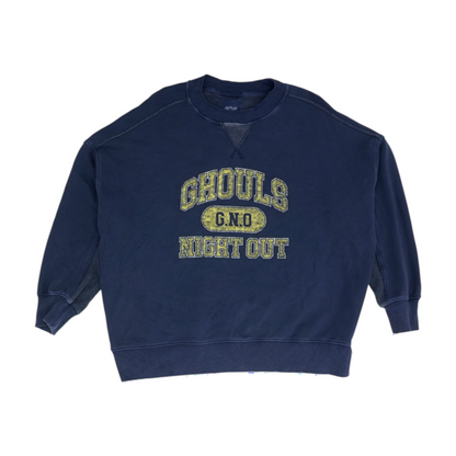 Navy Solid Sweatshirt Pullover