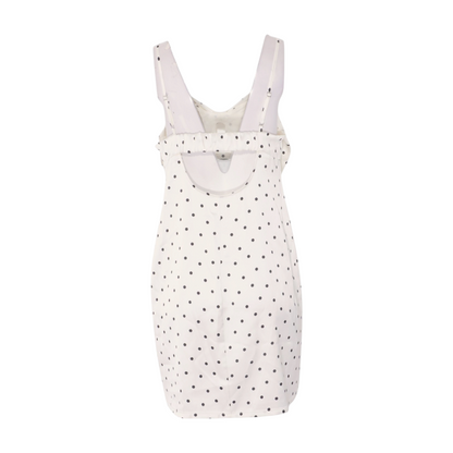 White Polka Dot Mini Dress
