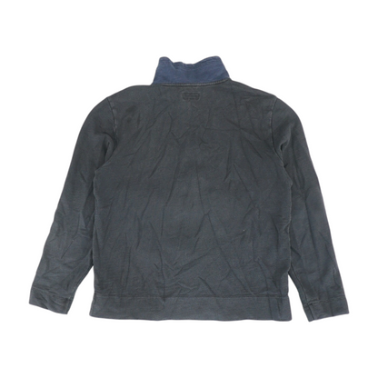 Black Color Block Pullover