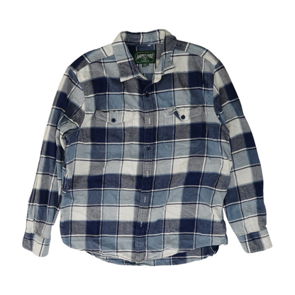 Blue Plaid Flannel Button Down