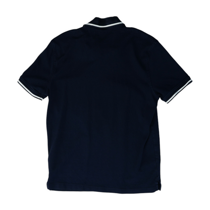 Navy Solid Short Sleeve Polo