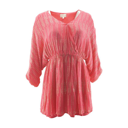 Pink Striped Mini Dress