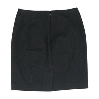 Black Solid Mini Skirt