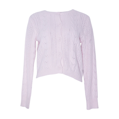 Pink Cardigan Sweater