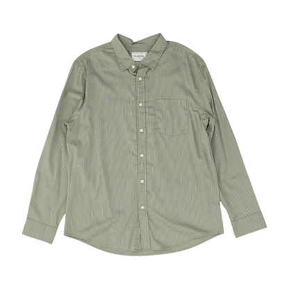 Green Check Long Sleeve Button Down