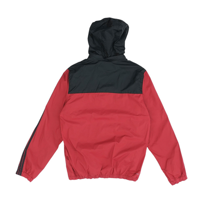 Red Color Block Rain Jacket