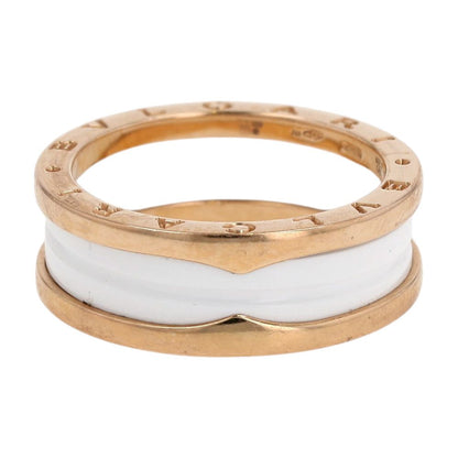 18K Rose Gold With White Ceramic B.Zero1 Band