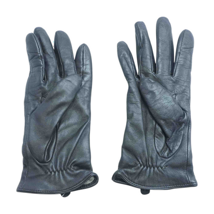 Black Leather Gloves