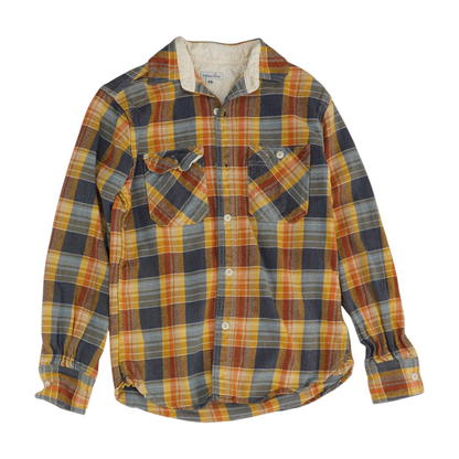 Yellow Plaid Flannel Button Down