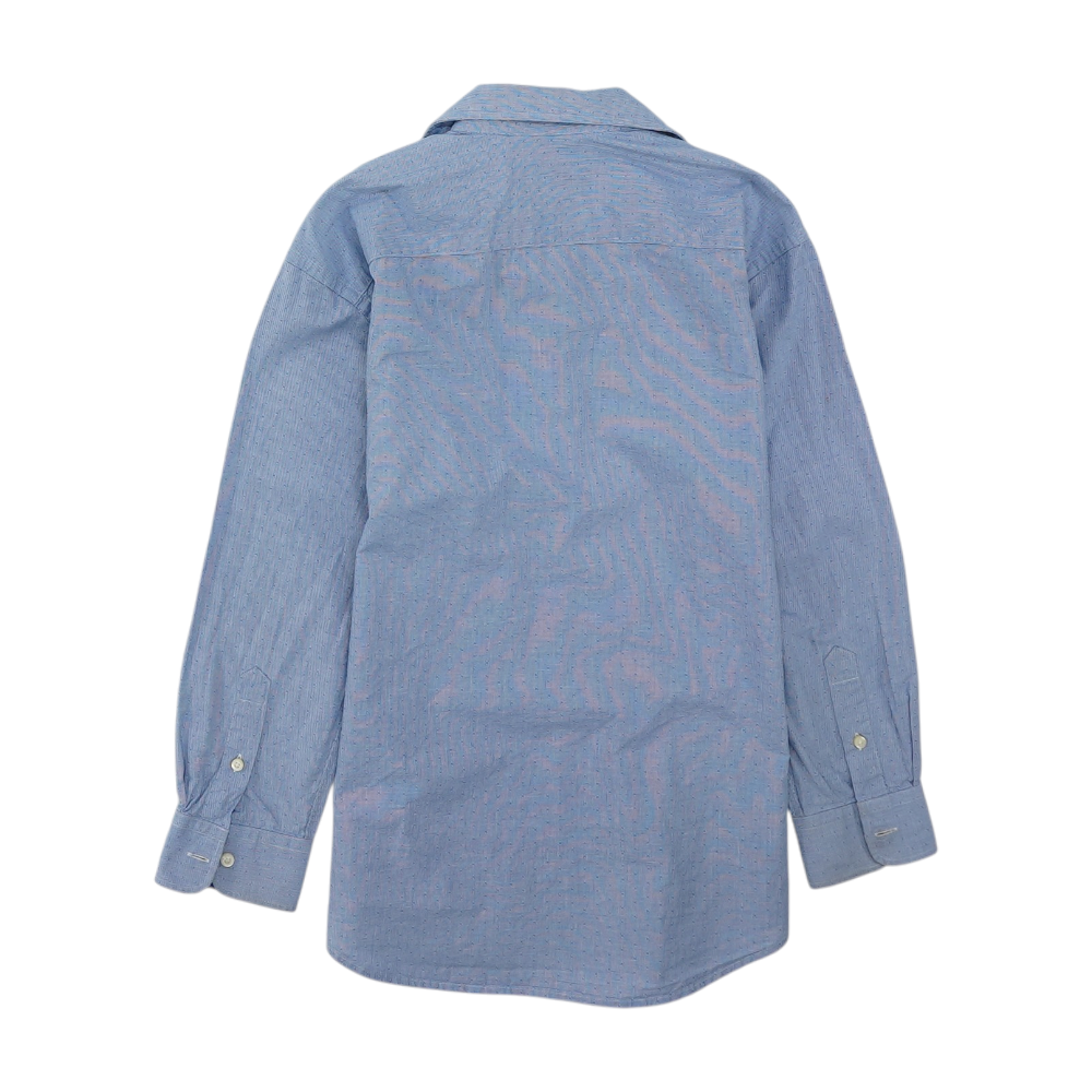 Thomas Dean Blue Print Long Sleeve Button Down – Image 2