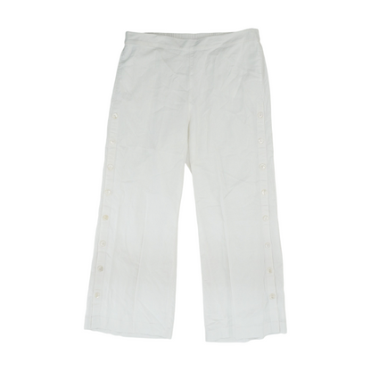 White Check Relaxed Pants