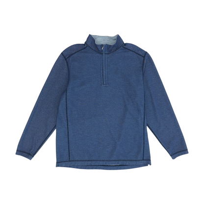 Navy Solid 1/4 Zip Pullover