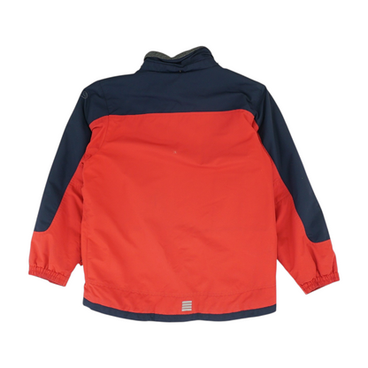 Red Color Block Jacket