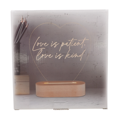 Love is Patient Desk Lamp