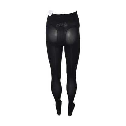 Black Maternity Solid Hosiery