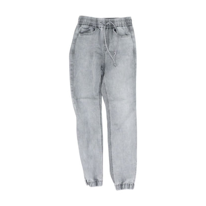 Gray Solid Jeans