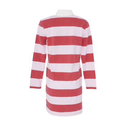 Red Striped Midi Dress
