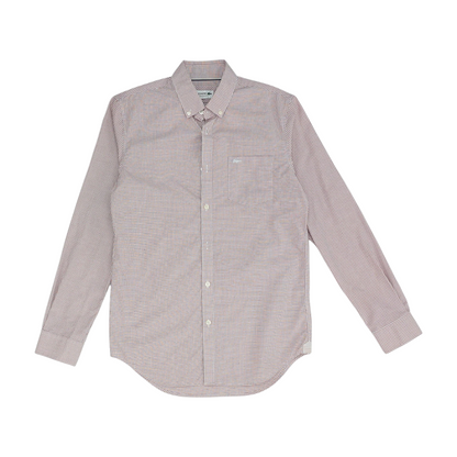 Pink Check Long Sleeve Button Down