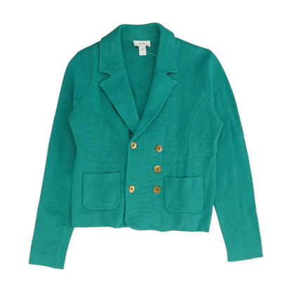 Green Solid Blazer