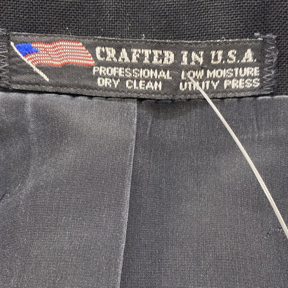 Vintage Black Solid Sport Coat