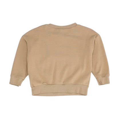 Tan Graphic Sweatshirt Pullover