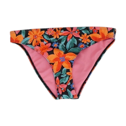 Black Floral Swim Bottom