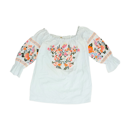 Blue Floral Blouse