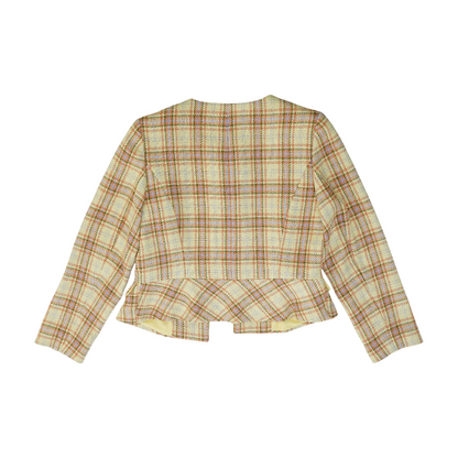 Yellow Plaid Blazer