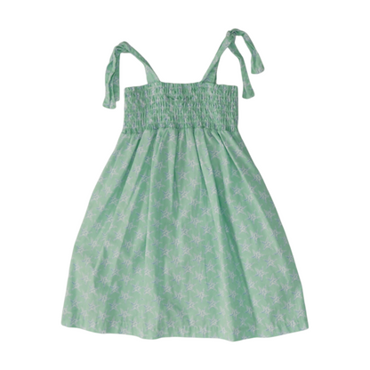Green Print Dress