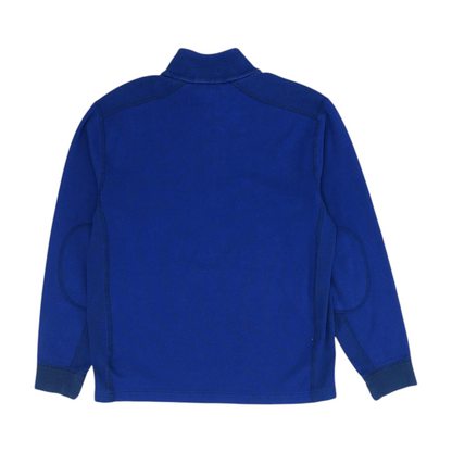 Blue Solid 1/4 Zip Pullover