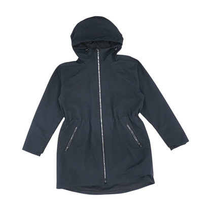 Black Solid Rain Jacket