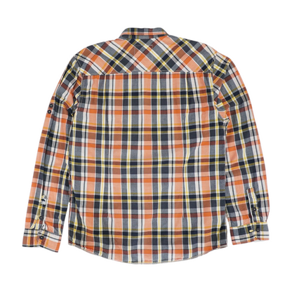 Multi Plaid Long Sleeve Button Down