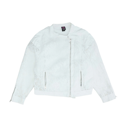 White Plus Print Jacket