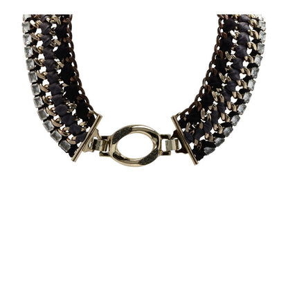 Gold Tone Tempest Bib Collar Necklace