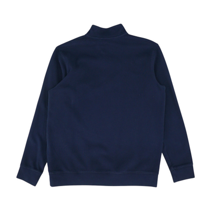 Navy Solid 1/4 Zip Sweater
