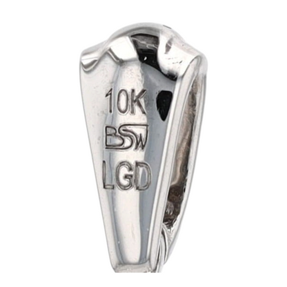 1/2 ctw 10K White Gold Lab Grown Diamond Pendant