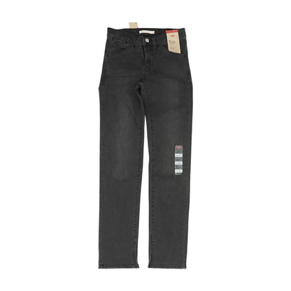 314 Black Straight Jeans