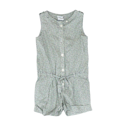 Green Floral Romper