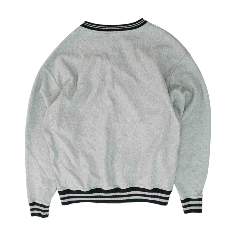 Gray Solid Sweatshirt Pullover