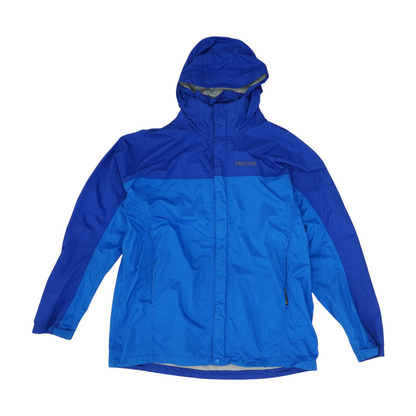 Blue Solid Rain Jacket