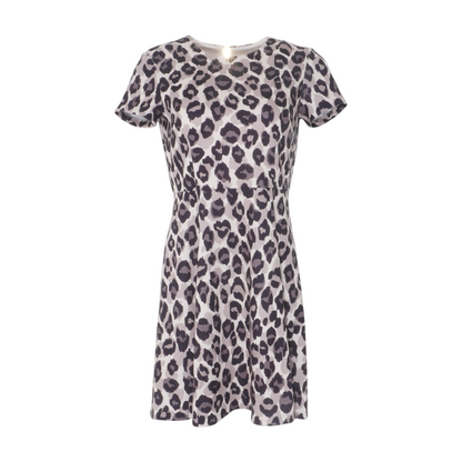 Tan Animal Print Mini Dress