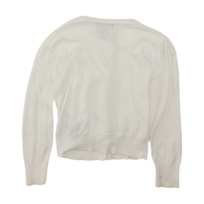 White Cardigan Sweater