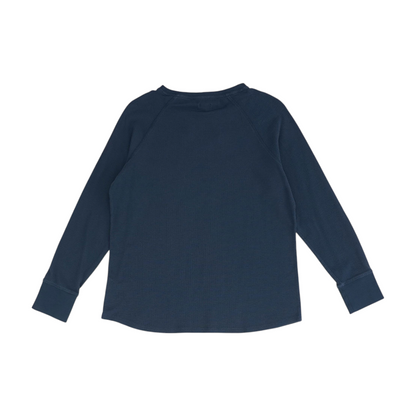 Blue Solid Pullover Sweater