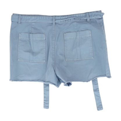 Blue Solid 5-Pocket Shorts
