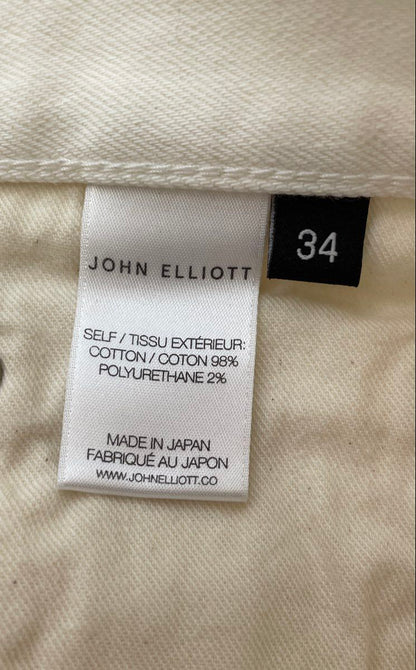 The Cast 2 Skittles Intentional Discoloration Ivory Jeans